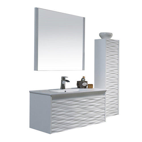 Ivy Bronx Artesian 36'' Wall Mounted Single Bathroom Vanity with